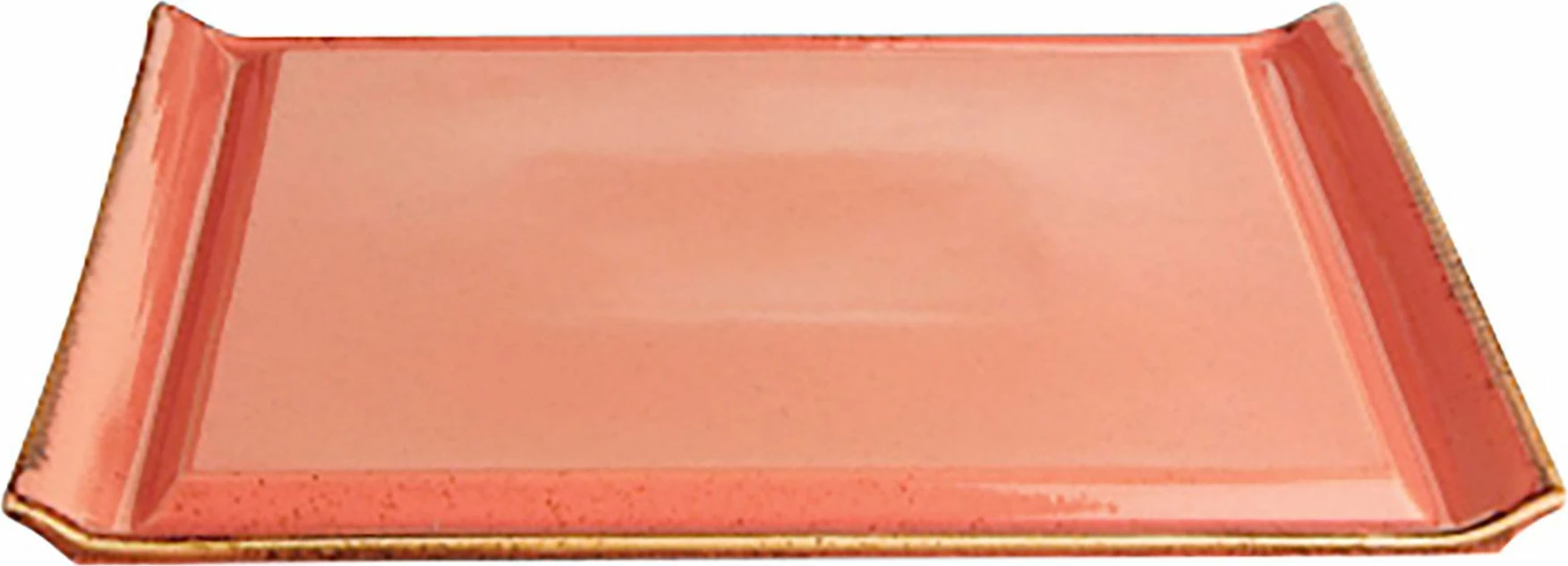 Pjatë bifteku Porland Seasons Amber 330x260mm, portokalli, set 6 copë