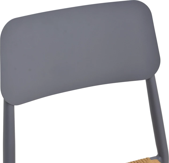 Karrige Giardino e grumbullueshme, alumin anthracite, ratan natyral, 45x56x82cm