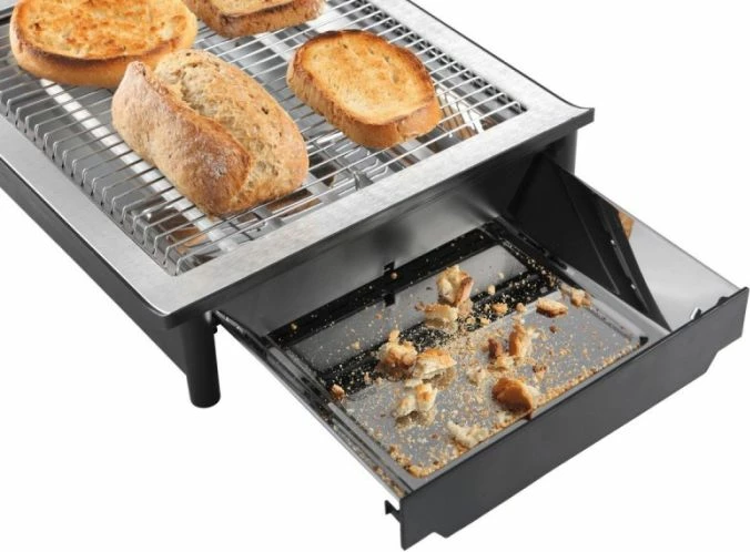 Toster i rrafshët UFESA TT7920, 650W, ekran LCD, funksion shkrirje, 40 x 29 x 10 cm, inox/zi