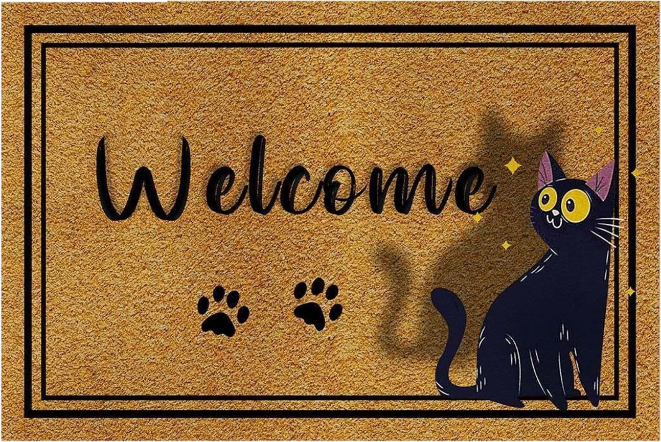 Tapet hyrës PVC Conceptum Hypnose, Confus Chat, shumëngjyrësh, 40x60cm