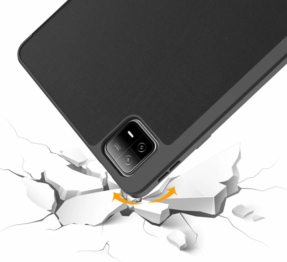 Mbështjellës tablet Tech-Protect SC Pen Case për Xiaomi Pad 6 / 6 Pro, Silikon, i zi