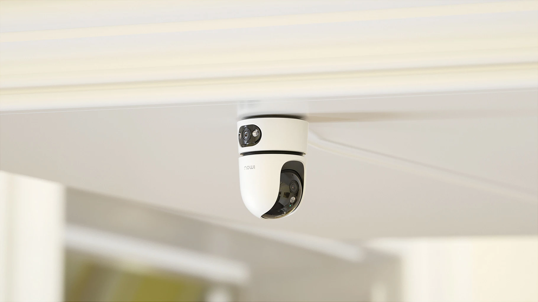 Kamerë sigurie IP Imou Ranger Dual Pro 6MP, Wi‑Fi 6, PTZ 360°, MicroSD, e bardhë