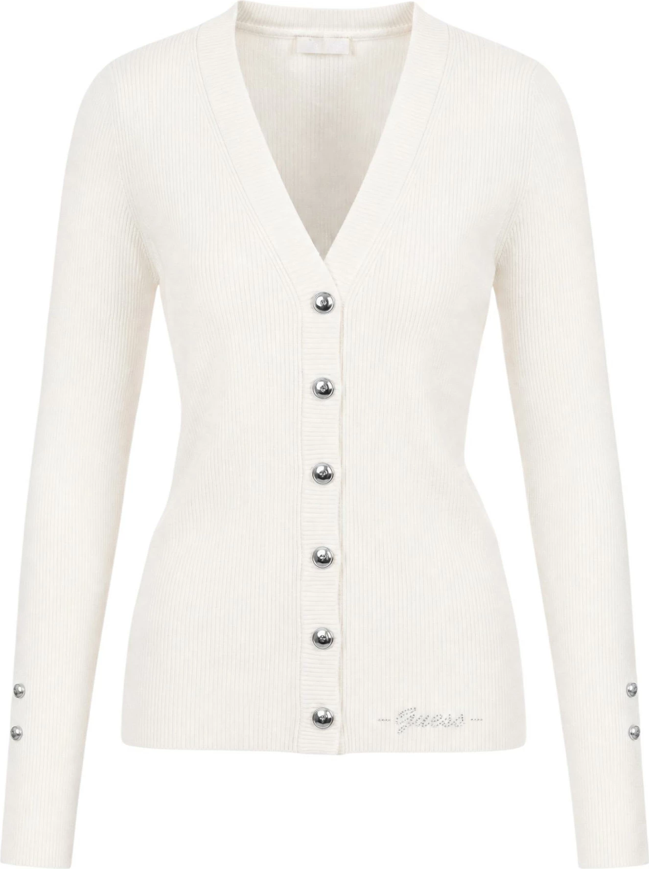Xhemper kardigan për femra Guess Ellie Cardi SW W6YR11 Z0950, i bardhë [Madhësia: L]