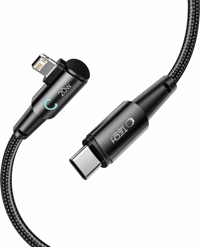 Kabllo Tech-Protect UltraBoost L, Lightning në USB-C, 1m, 20W, Gri
