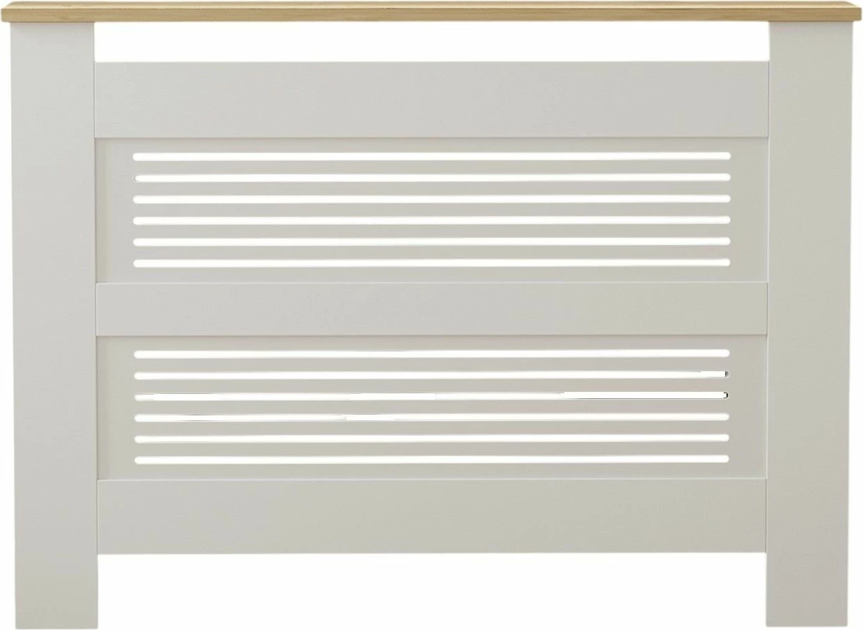 Kapak radiatorësh Skye Decor, ngjyrë lis safir dhe e bardhë
