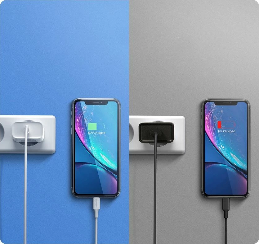 Karikues Ugreen CD137 18W 1x USB-C PD/QC 3A argjendtë/bardhë