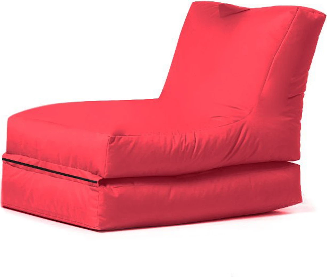 Qese për ulje në kopsht, ngjyrë e kuqe, Atelier del Sofa, shtrat pouf