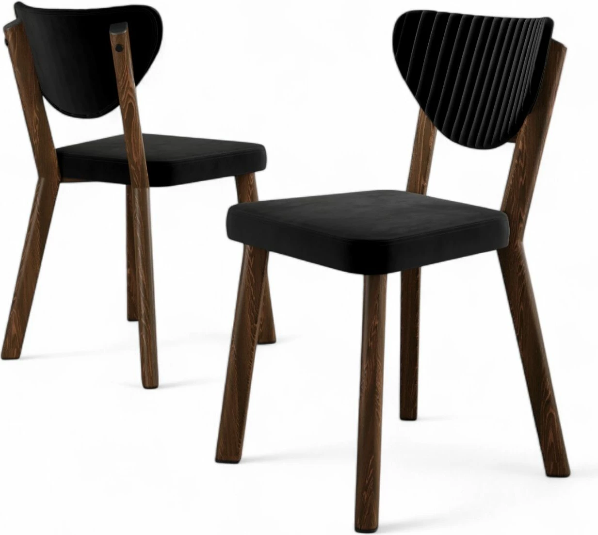 Set karrigesh (6 copë) Hanah Home, Arfe, e zezë, kafe
