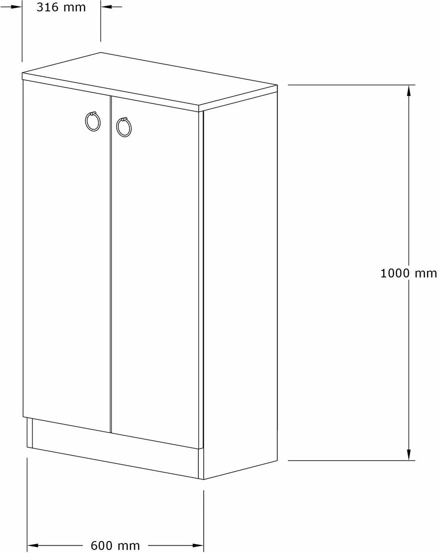 Dollap multifunksional, ngjyrë arre, Defne, Hanah Home