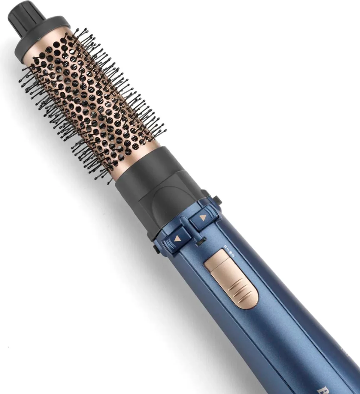 Brushë stiluese për flokë BaByliss AS965E, 1000W, 4 në 1, furçë 38 mm, jonizim, 2 temperatura + ajër i ftohtë, kabllo 2.2 m, blu, set me 4 koka