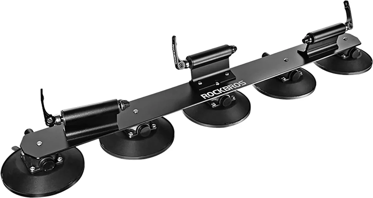 Mbajtëse biçikletash për çati me vakum Rockbros XP1003, për 3 biçikleta, alumini, quick release, e zezë