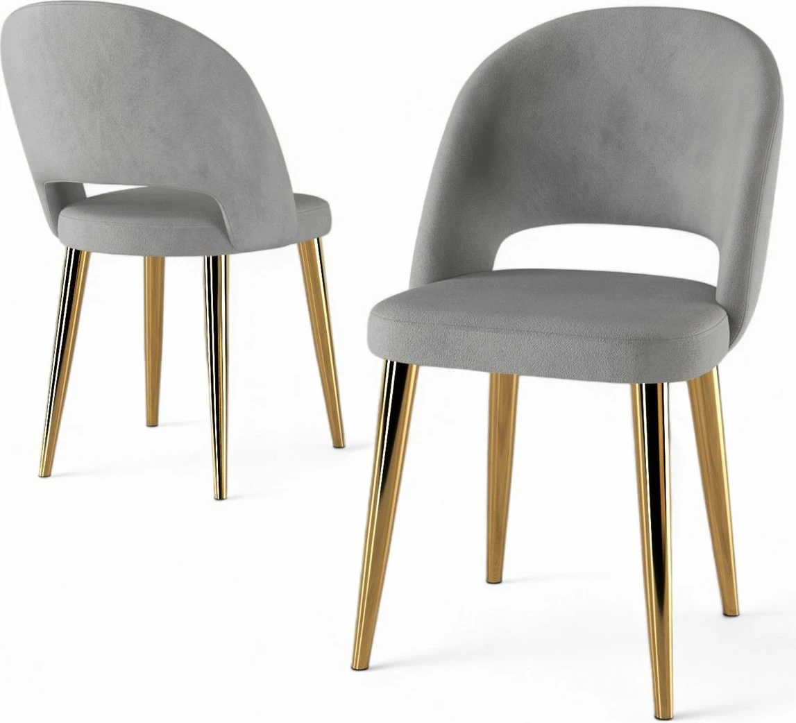 Set karrigesh (6 copë), Hanah Home, Pane, gri, ari