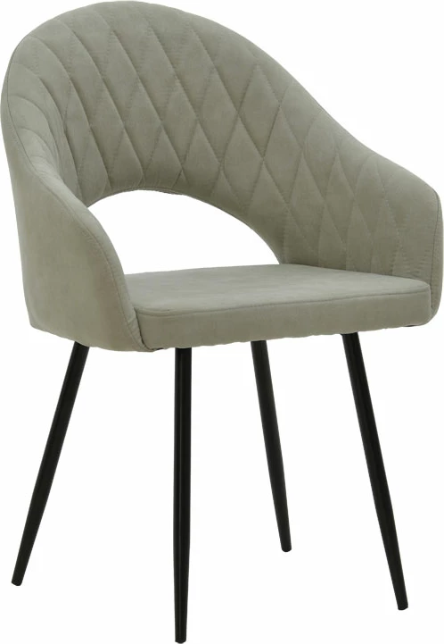 Karrige Macie, pëlhurë, gri antike e zezë, 58x50x85cm