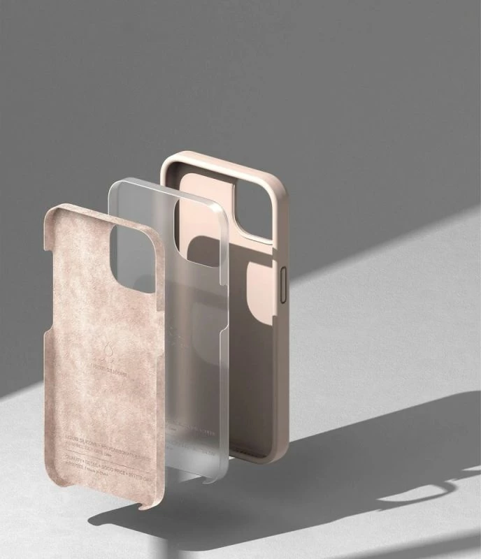 Kapak silikoni për iPhone 14 Plus Ringke, pink sand [Ngjyra: Rozë]