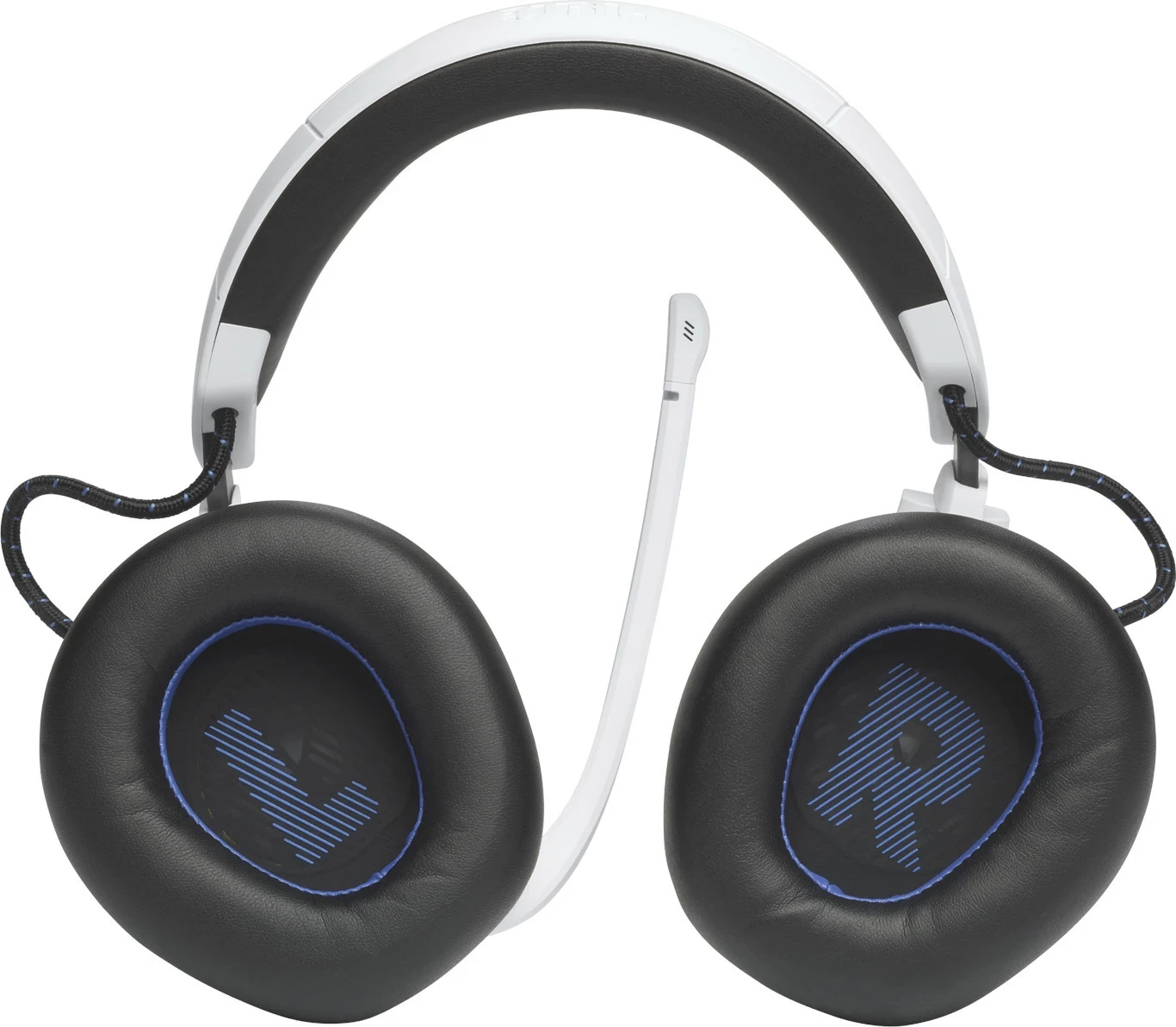 Kufje gaming JBL Quantum 910P, console wireless, ANC, head tracking, 39 orë, bardhë/blu