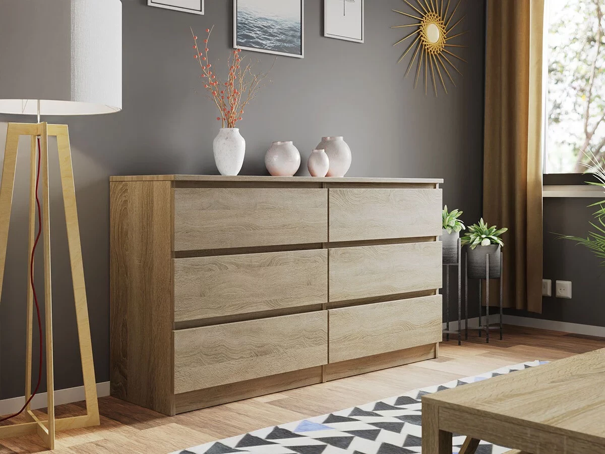 Komodë me sirtarë Rustic 6s