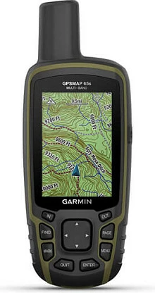 GPS navigues i dorës Garmin GPSMAP 65s, 16GB, 2.6" TFT, IPX7, TopoActive Europe, i zi