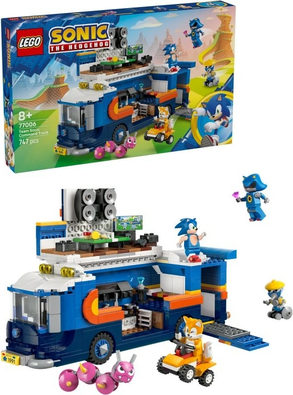 Set LEGO Sonic the Hedgehog 77006, kamion komandues, 747 pjesë, me figura