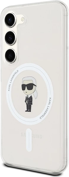 Mbështjellës Karl Lagerfeld IML Ikonik MagSafe për Samsung Galaxy S24, Transparent