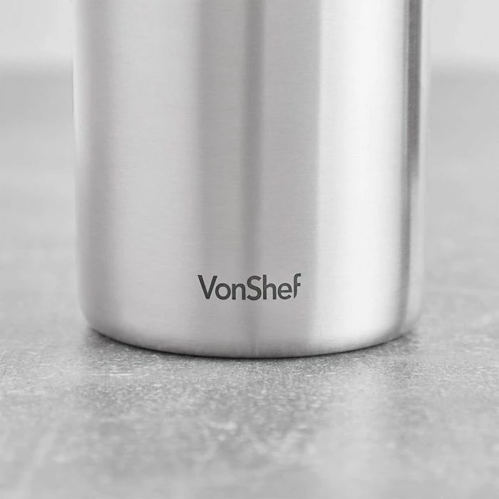 Kafetierë VONSHEF 1000115 650 ml (6 filxhana), inox satin, me lugë 2-në-1