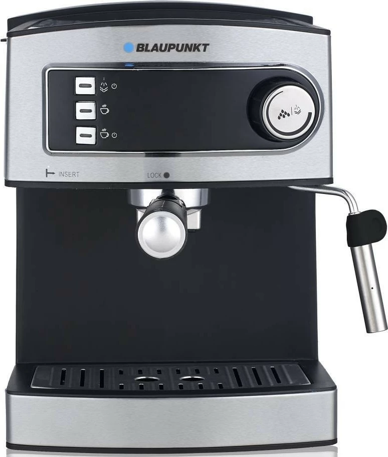 Aparat kafeje espresso Blaupunkt CMP301, 1.6L, 850W, Inox/zi