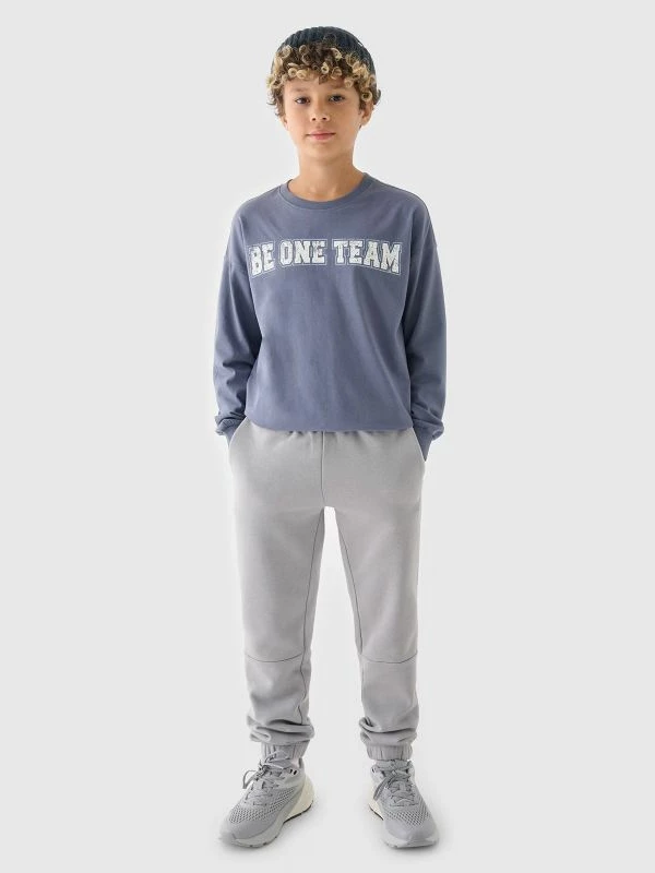 Pantallona sportive për djem 4F, gri