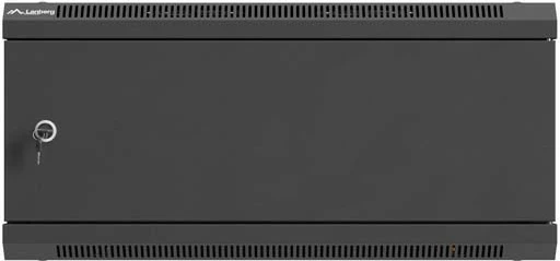 Kabinet rack për mur 19\" Lanberg WF01-6404-00B 4U 600x450, i zi, flat pack