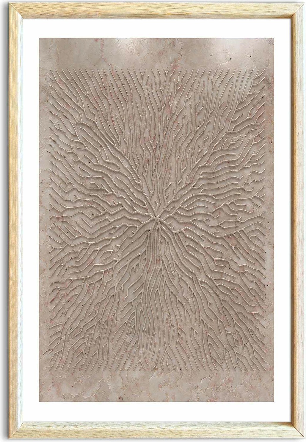 Pikturë dekorative me kornizë MDF, Wallity, Ahswabisabi-010, 62x92 cm