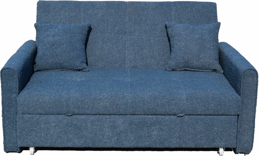 Divan shtrat dy ulëse, ngjyrë kaltër, 153x89x85