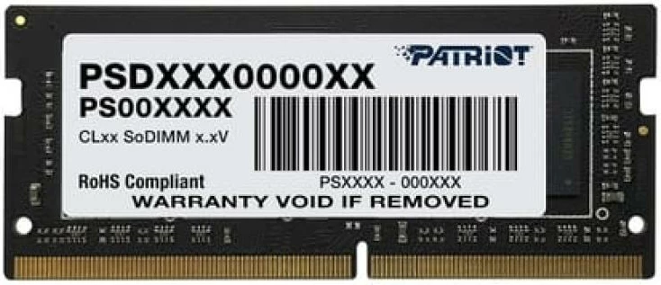 RAM Memorje Patriot Signature Line PSD48G320081S 8GB DDR4 3200MHz SO-DIMM, e zezë