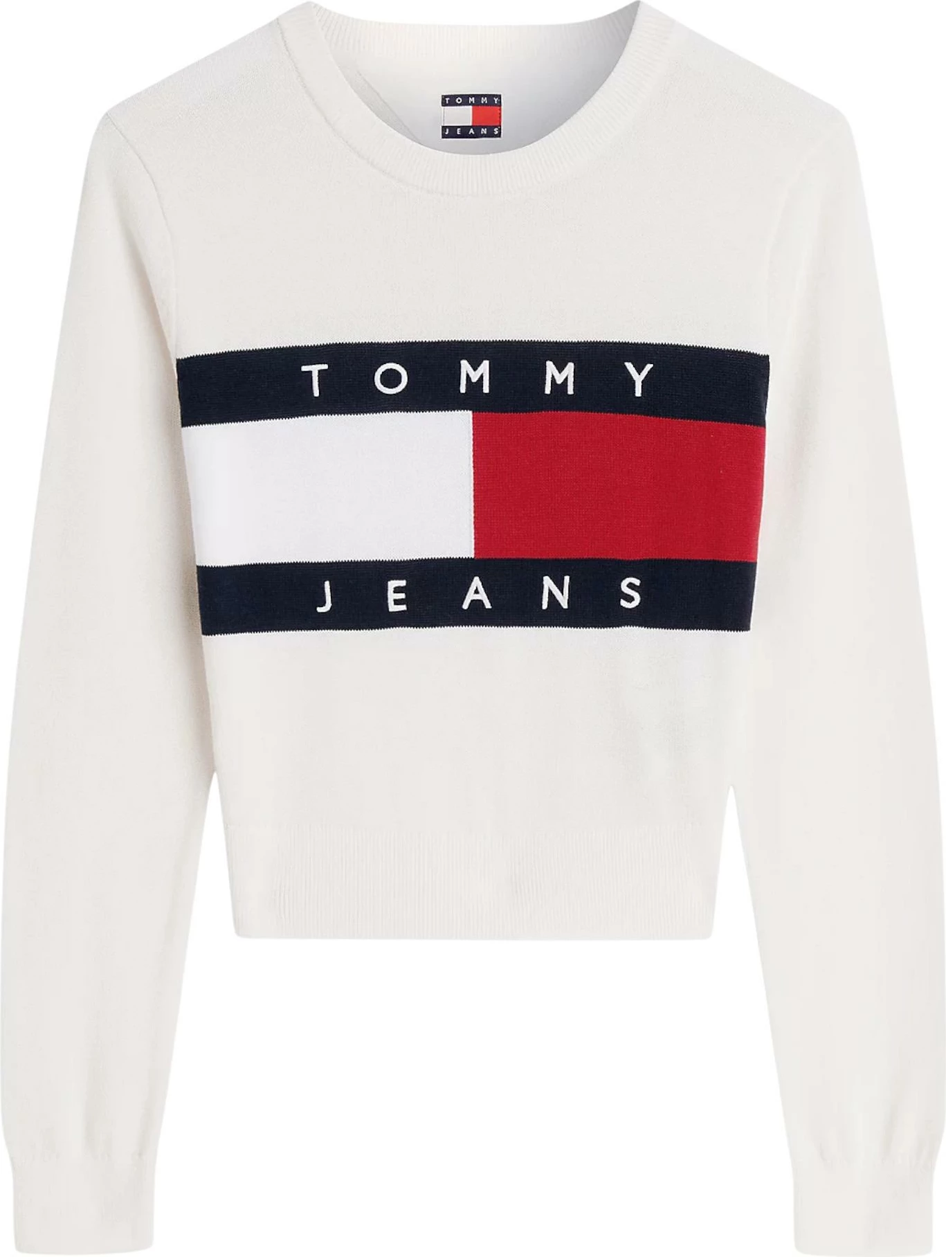 Xhemper për femra Tommy Hilfiger Jeans DW0DW22930, i bardhë [Madhësia: M]