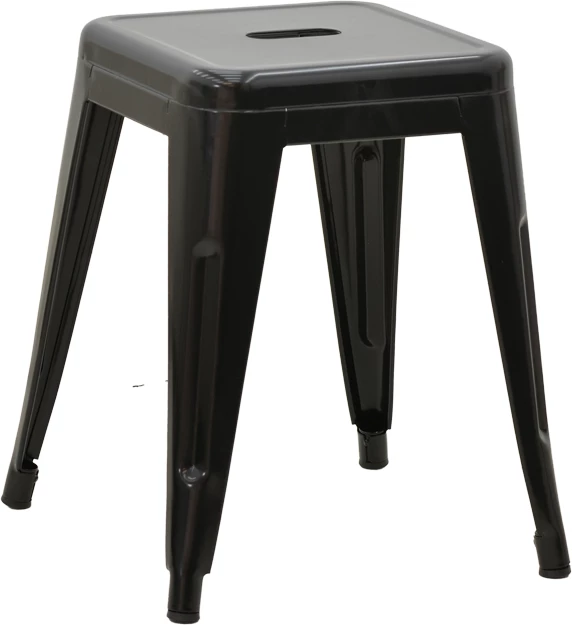 Karrige për bar Utopia metalike e zezë 30x30x45cm