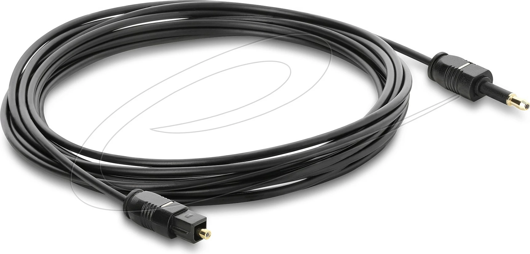 Kabllo optike audio DeLOCK mini TOSLINK 3.5mm në TOSLINK, 3 m, e zezë