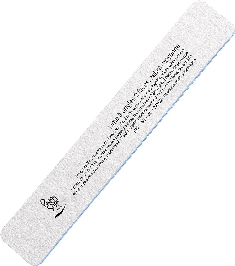 Lima për thonj Peggy Sage double-sided rectangular 180/180, 1 copë