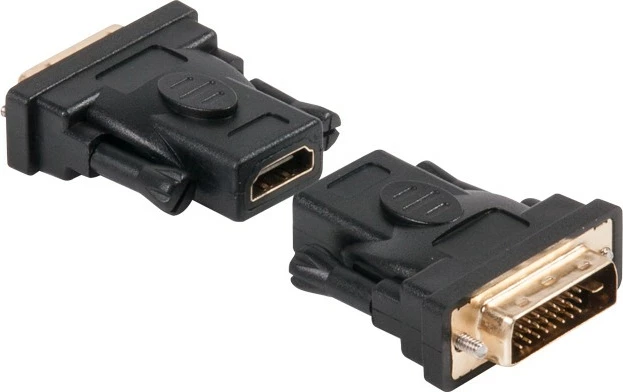 Adapter DVI në HDMI Club3D, DVI-D Dual Link, rezolucion deri 1920x1200, i zi