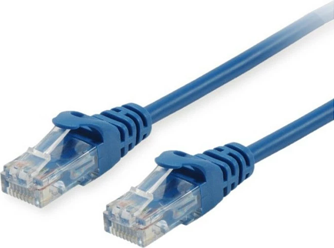 Kabllo rrjeti Ethernet EQUIP Cat6a U/UTP Patch, 1m, RJ-45, 10Gbps, e kaltër
