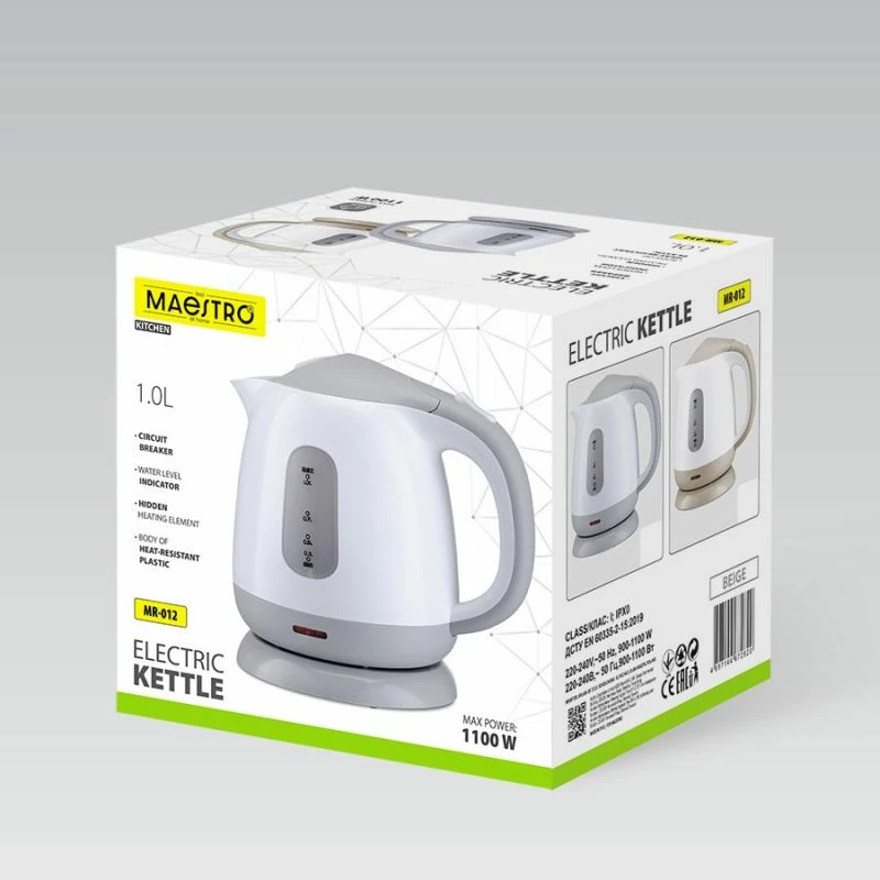 Çajnik elektrik MAESTRO MR-012, bezhë