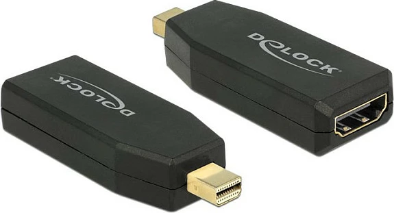 Adapter DeLOCK 65583 mini DisplayPort në HDMI, 4K, i zi