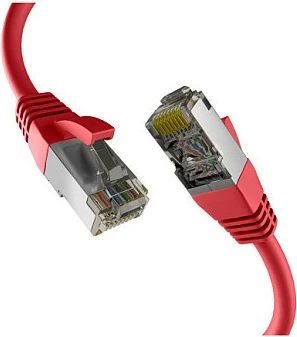 Kabllo rrjeti EFB Elektronik Cat8.1 RJ45 2m, 40Gbps, S/FTP LSZH, e kuqe