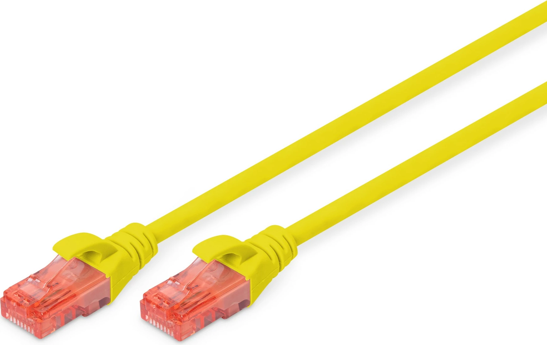 Kabëll rrjeti Digitus Cat6, 2m, UTP, RJ-45, verdhë