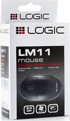 Maus Logic Concept LM-11 1000 DPI USB me kabllo, 3 butona, zi