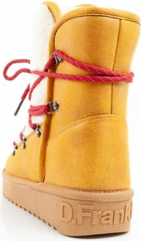 Çizme dimri për femra D.Franklin, mustard