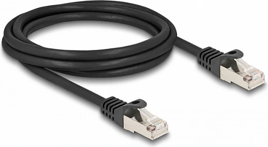 Kabllo DeLOCK RJ50 mashkull në RJ50 mashkull, S/FTP, 2 m, e zezë
