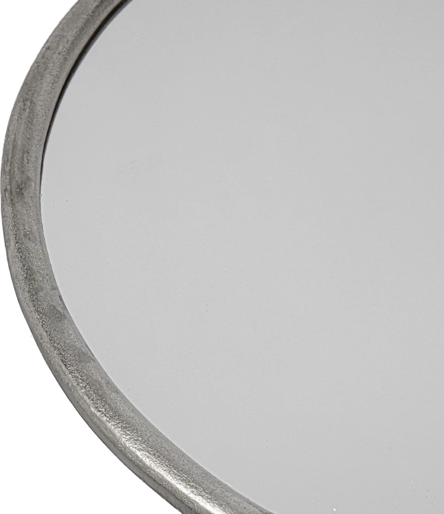 Pasqyrë muri CLAIR, ngjyrë argjendi, 58x58x10 cm