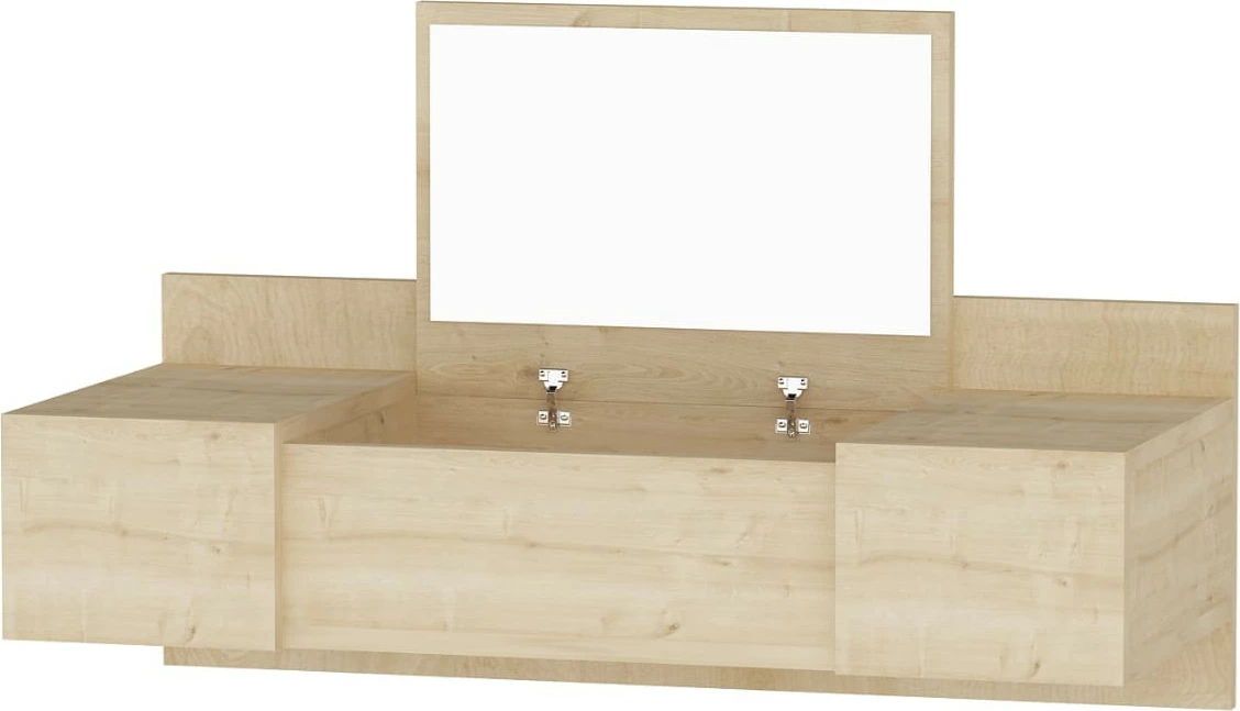 Tavolinë grimi Hanah Home, ngjyrë lisi Sapphire Oak, Zakkum