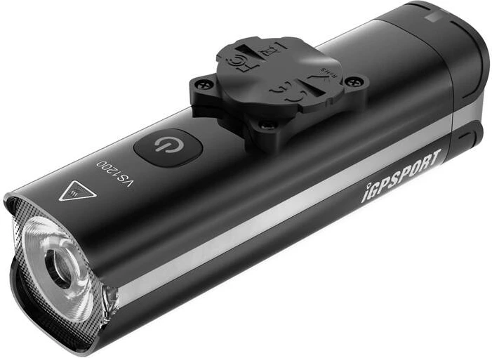 Dritë përpara biçiklete iGPSPORT VS1200 me M80 smart, 1200 lumens, 5000 mAh, e zezë