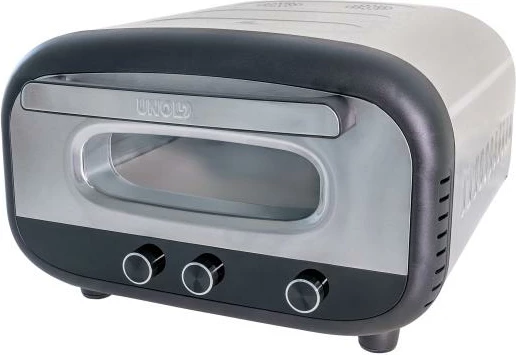 furë pice, UNOLD, Alfredo 68806, deri 450°C, gur pice cordierit, rregullim veçmas i nxehtësisë sipër/poshtë, inox, argjendtë, me lopatë pice