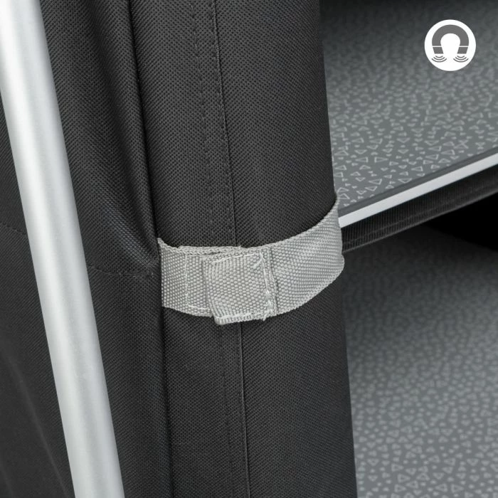 kabinë kuzhine e palosshme kampingu BRUNNER Kitchenette 67 x 50 x 93.5 cm, me çantë bartëse, gri e errët