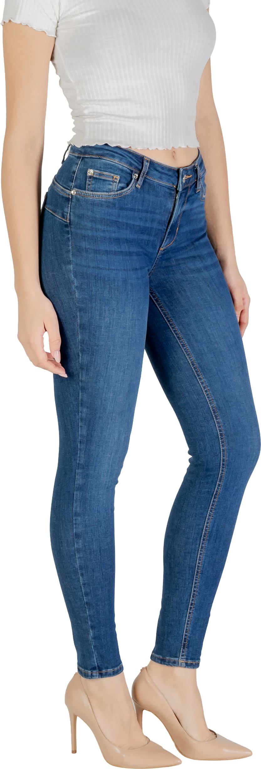 Pantallona xhins për femra Liu Jo B.UP DIVINE H.W. UXX037 D4811, denim i errët [Madhësia: W24 L30]