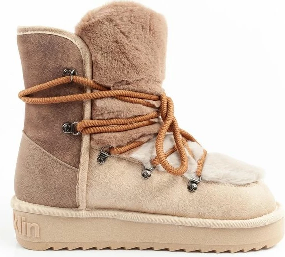 Çizme dimri për femra D.Franklin, bezhë